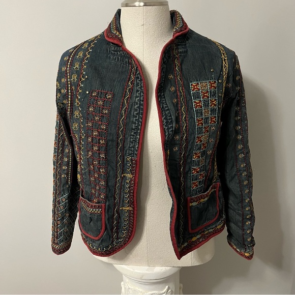 Chico Embroidered Jean Jacket. - Picture 1 of 7